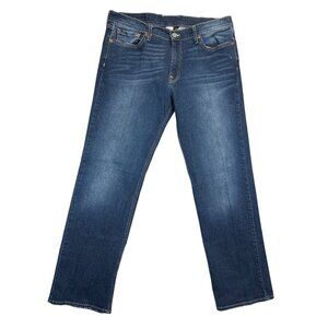 Lucky Brand Jeans Mens 34‎ Blue Denim Mechanic Vintage Straight